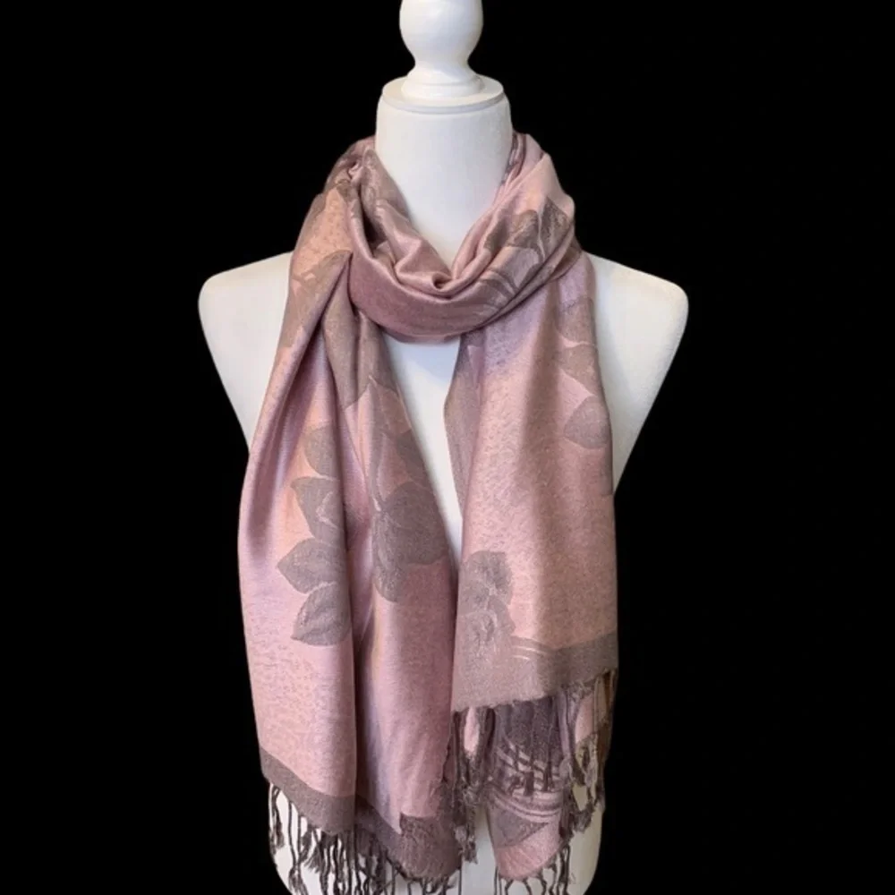 Soft Floral Pashmina Scarf NEW